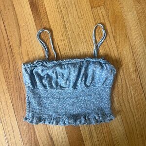 Floral Baby Blue Crop Top